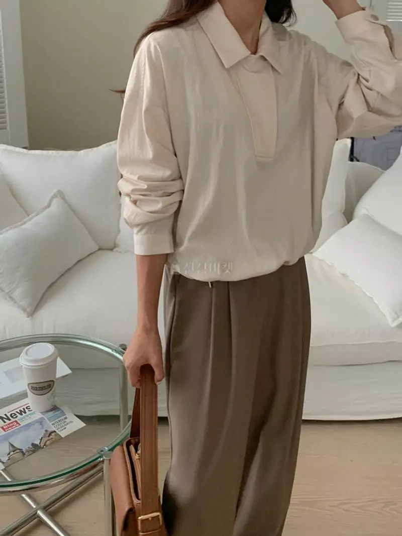 By Andrin - Korean Women Fashion - #momslook - Loe Short Shirt - 2