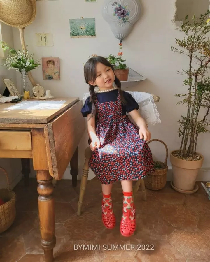 Bymimi - Korean Children Fashion - #childofig - Strawberry One-piece - 5