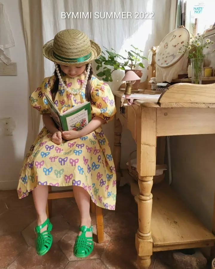 Bymimi - Korean Children Fashion - #childrensboutique - Ribbon One-piece - 2