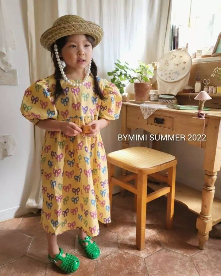 Bymimi - Korean Children Fashion - #designkidswear - Ribbon One-piece - 4