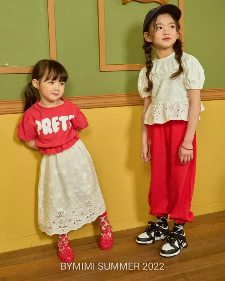 Bymimi - Korean Children Fashion - #kidsshorts - Pretty Tee - 5