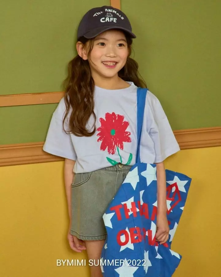 Bymimi - Korean Children Fashion - #kidzfashiontrend - Flower Tee - 12