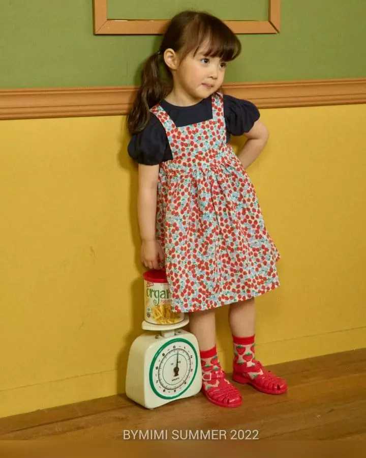Bymimi - Korean Children Fashion - #littlefashionista - Strawberry One-piece