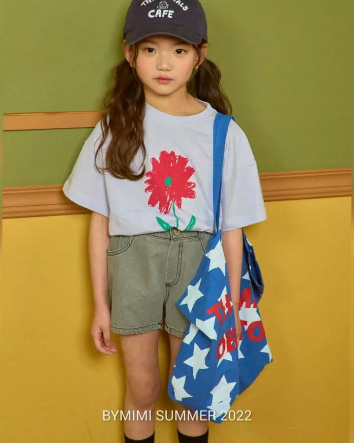 Bymimi - Korean Children Fashion - #todddlerfashion - Flower Tee - 2