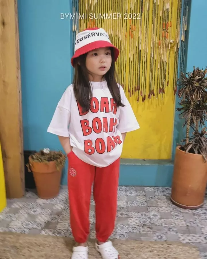 Bymimi - Korean Children Fashion - #todddlerfashion - Lettering Tee