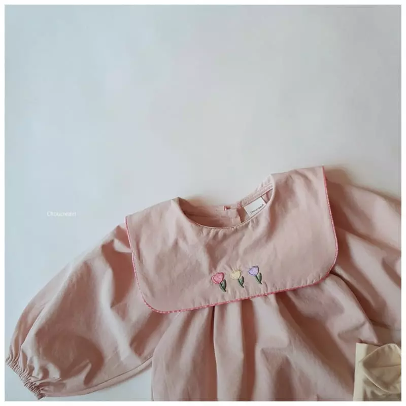 Choucream - Korean Baby Fashion - #babyclothing - Tulip Collar Bodysuit - 6