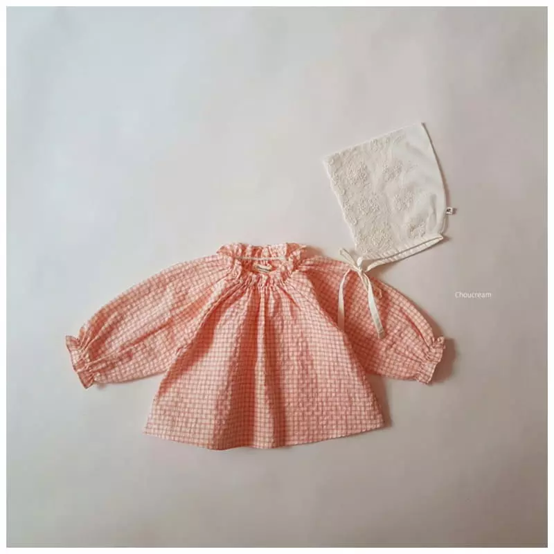 Choucream - Korean Baby Fashion - #babyfashion - Check Blouse - 10