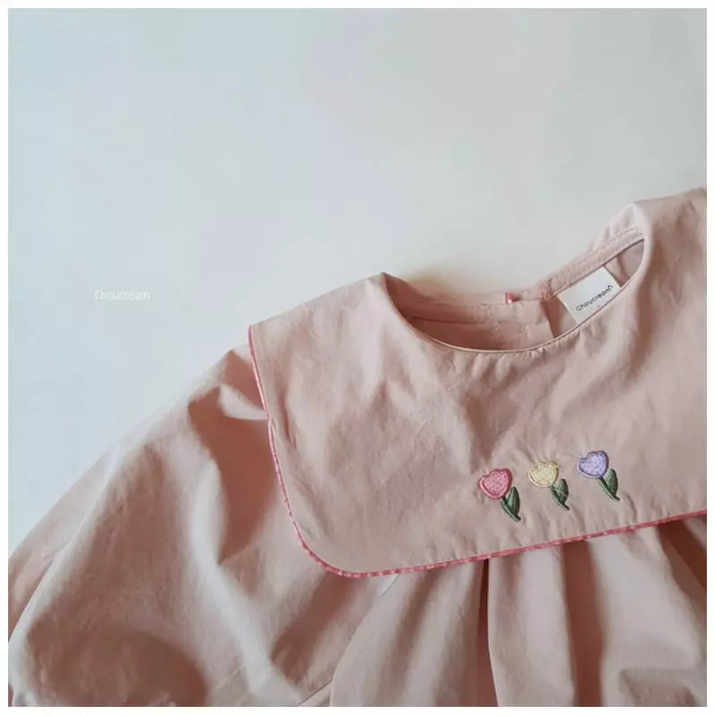 Choucream - Korean Baby Fashion - #babyfashion - Tulip Collar Bodysuit - 7