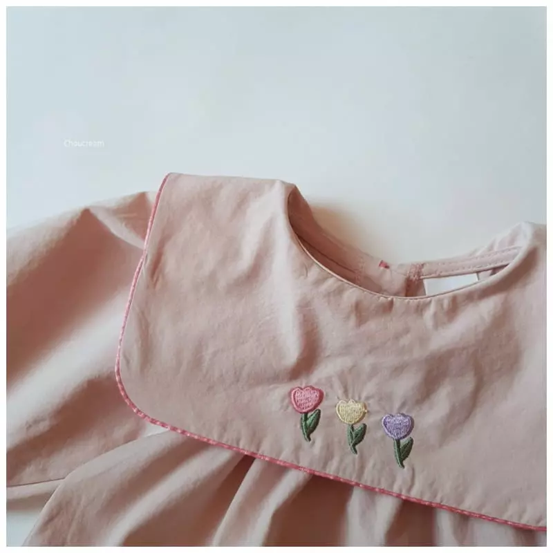 Choucream - Korean Baby Fashion - #babyfever - Tulip Collar Bodysuit - 8