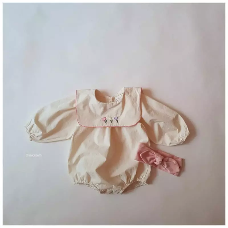 Choucream - Korean Baby Fashion - #babyoninstagram - Tulip Collar Bodysuit - 11