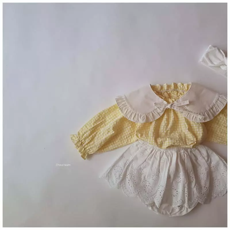 Choucream - Korean Baby Fashion - #babywear - Check Blouse - 4