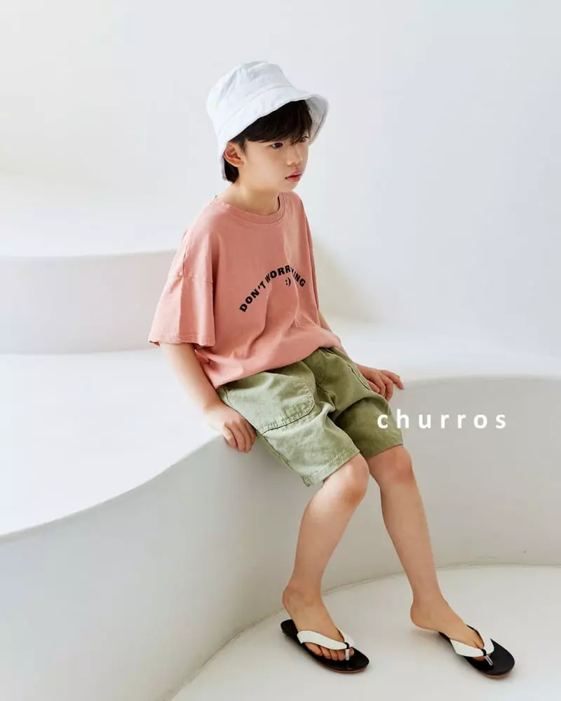 Churros - Korean Children Fashion - #stylishchildhood - Lettering Tee - 4