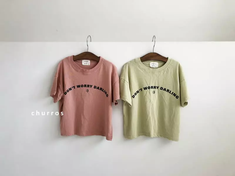 Churros - Korean Children Fashion - #designkidswear - Lettering Tee - 6