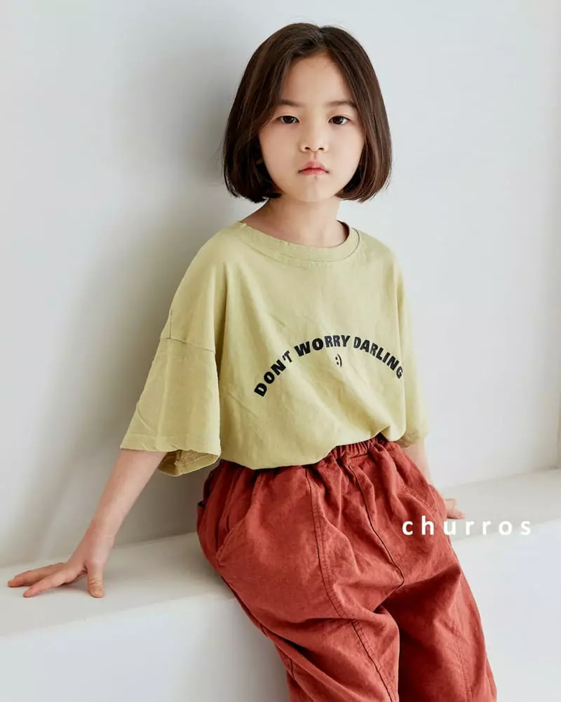 Churros - Korean Children Fashion - #discoveringself - Lettering Tee - 7