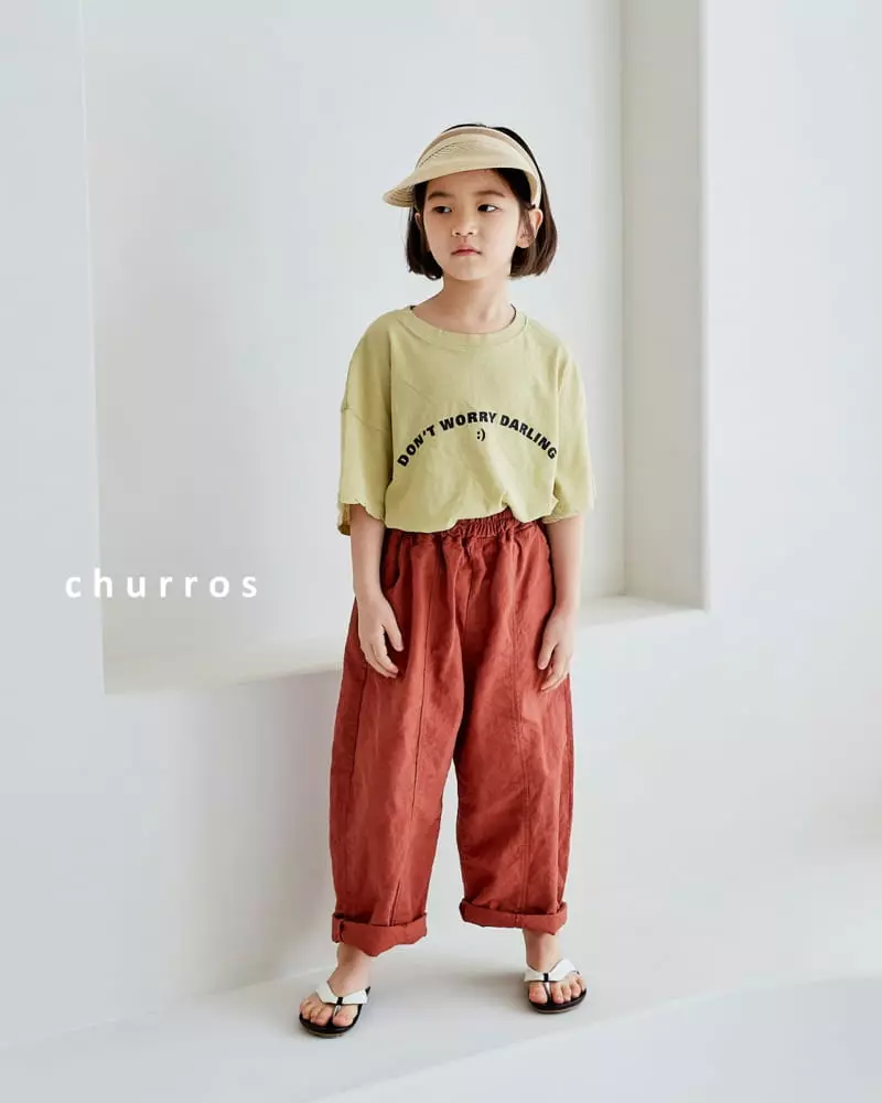 Churros - Korean Children Fashion - #fashionkids - Lettering Tee - 8
