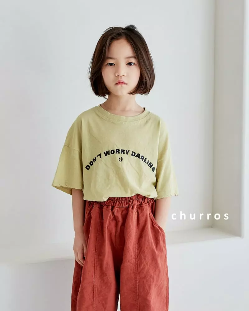 Churros - Korean Children Fashion - #kidsstore - Lettering Tee - 10