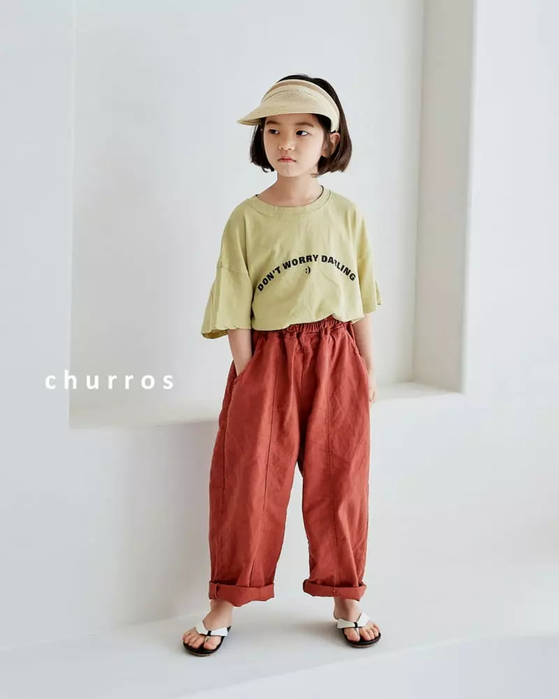 Churros - Korean Children Fashion - #kidzfashiontrend - Lettering Tee - 11