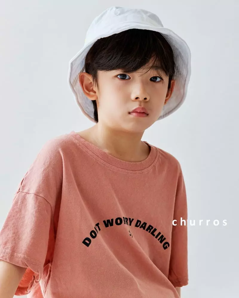 Churros - Korean Children Fashion - #stylishchildhood - Lettering Tee - 3