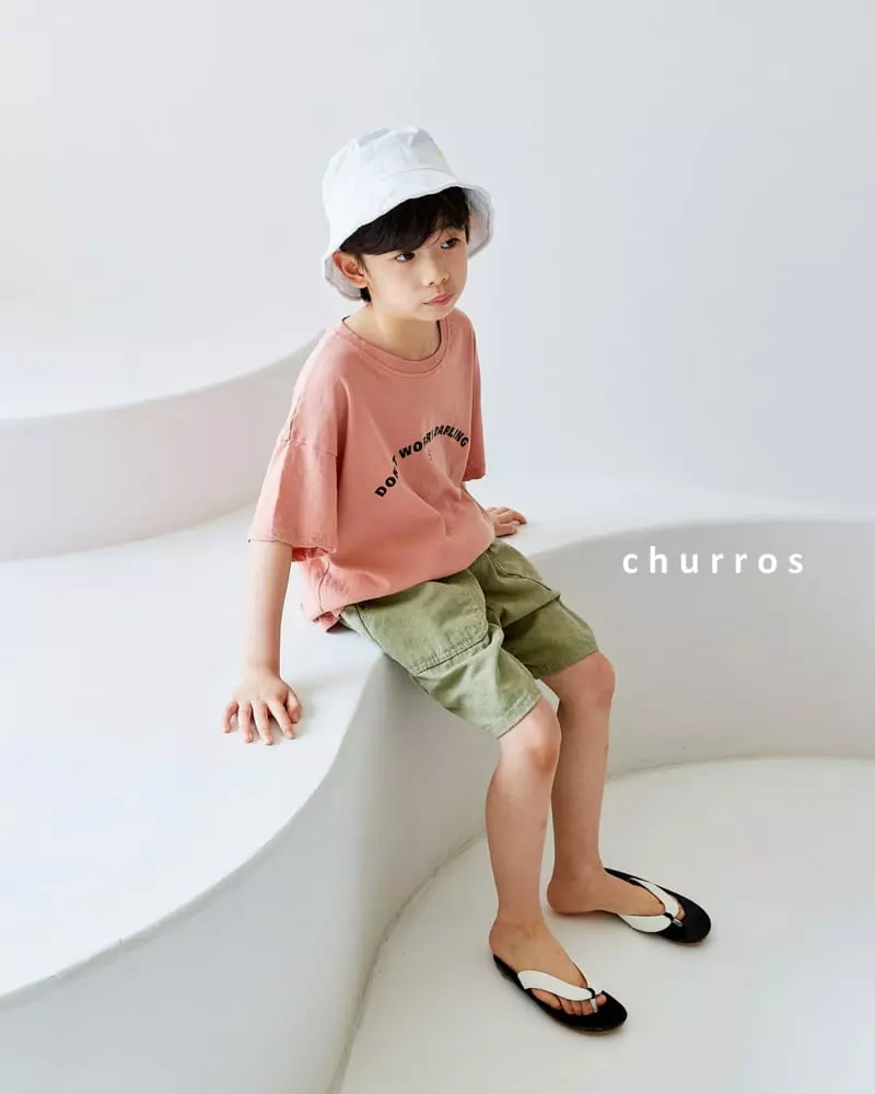Churros - Korean Children Fashion - #todddlerfashion - Lettering Tee