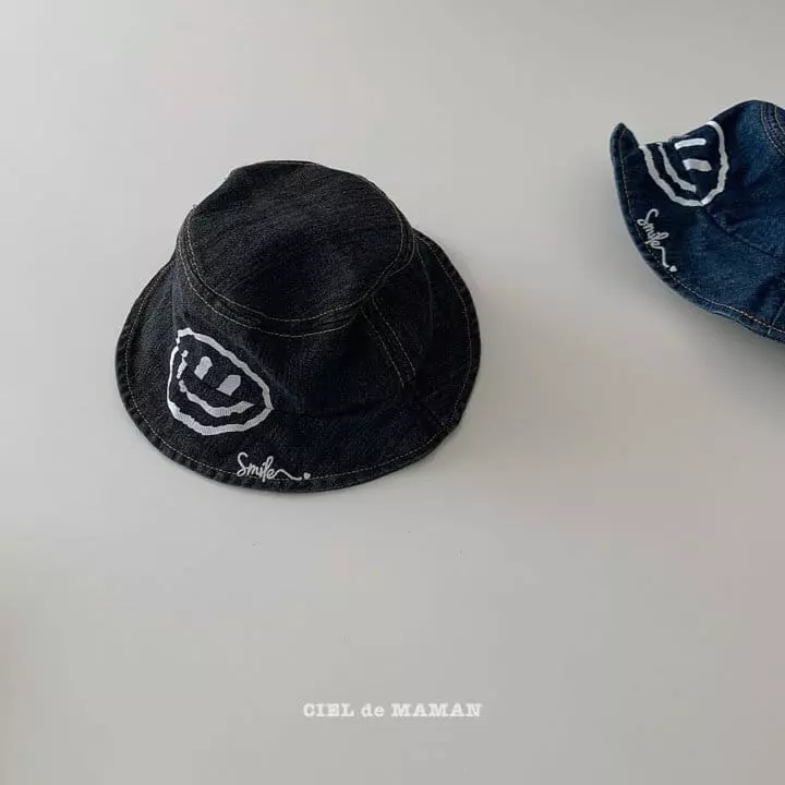 Ciel De Maman - Korean Children Fashion - #Kfashion4kids - Smile Denim Bucket Hat - 6