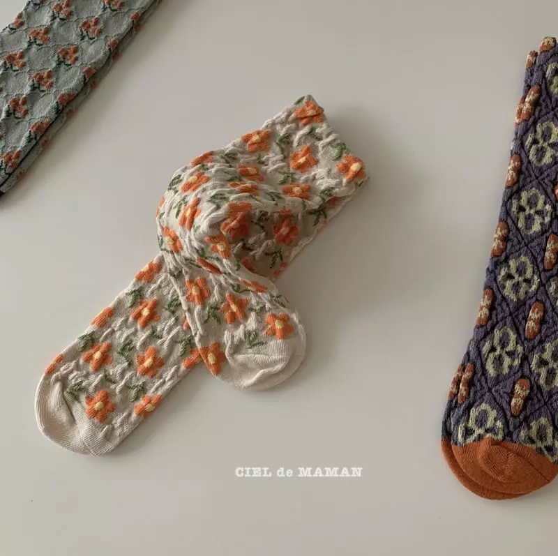 Ciel De Maman - Korean Children Fashion - #kidzfashiontrend - Etro Knee Socks [set of 3] - 4