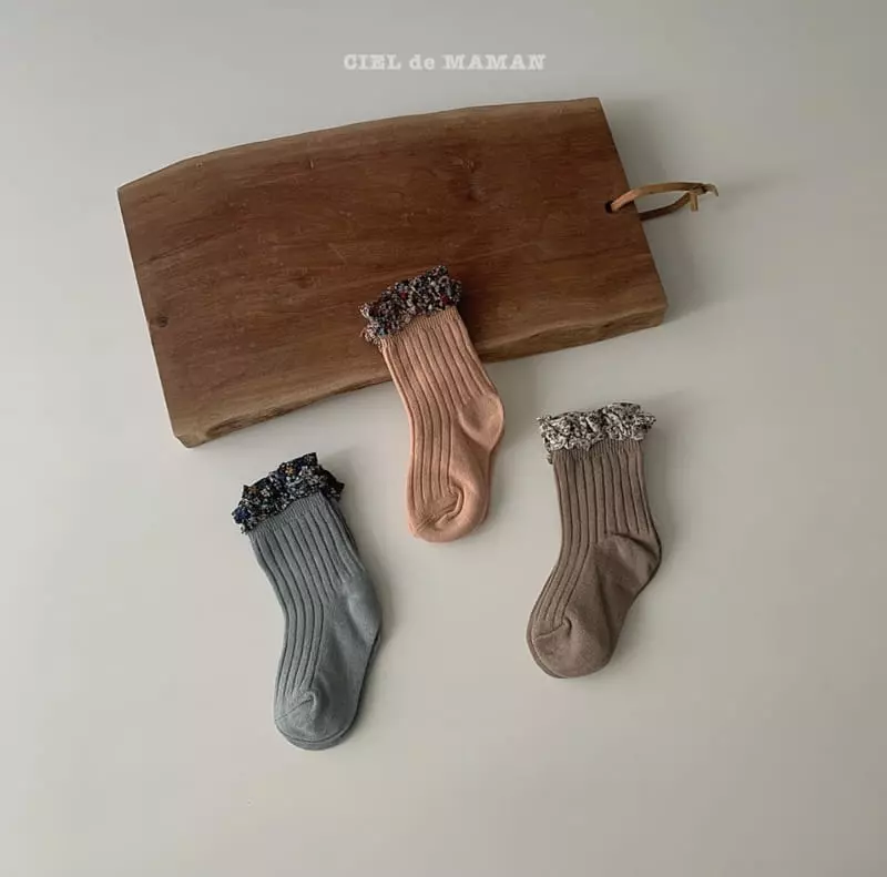 Ciel De Maman - Korean Children Fashion - #Kfashion4kids - Blings Socks [set of 3] - 2