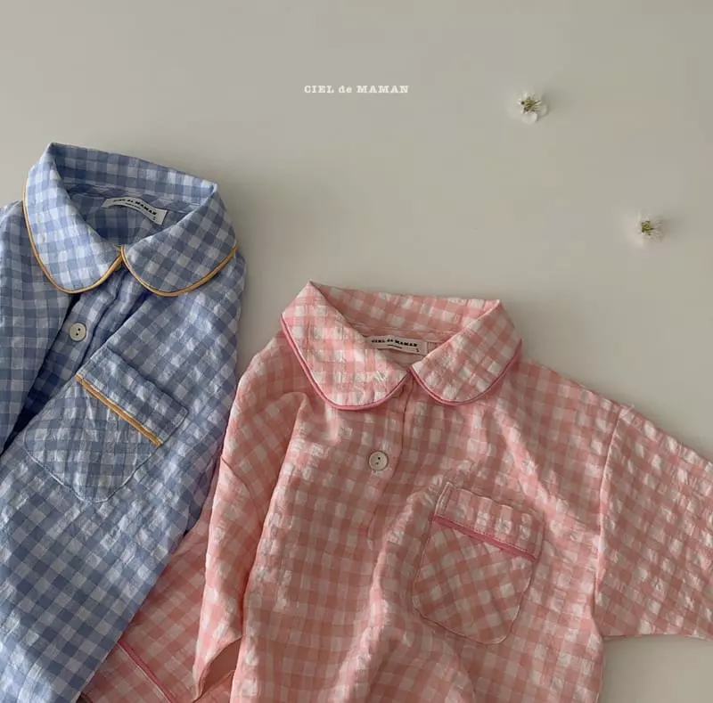 Ciel De Maman - Korean Children Fashion - #discoveringself - Kids Blue Our Spring Pajama  - 12