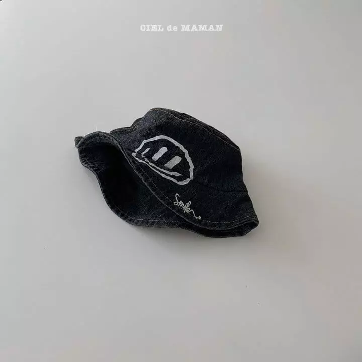 Ciel De Maman - Korean Children Fashion - #kidzfashiontrend - Smile Denim Bucket Hat - 5