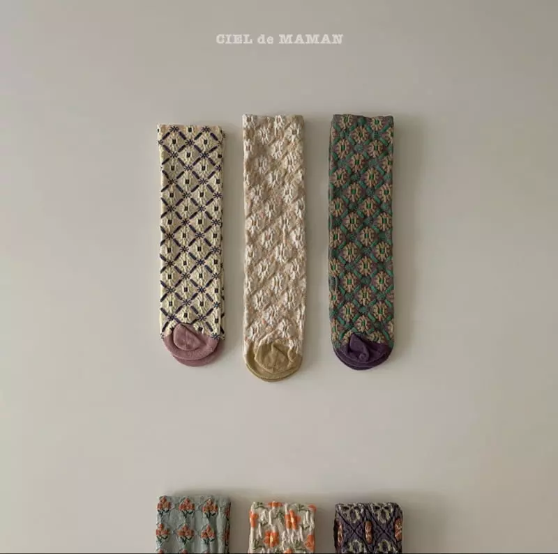 Ciel De Maman - Korean Children Fashion - #magicofchildhood - Etro Knee Socks [set of 3] - 6