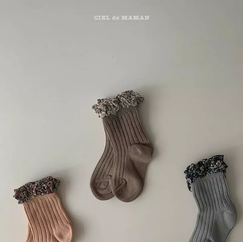 Ciel De Maman - Korean Children Fashion - #littlefashionista - Blings Socks [set of 3] - 4