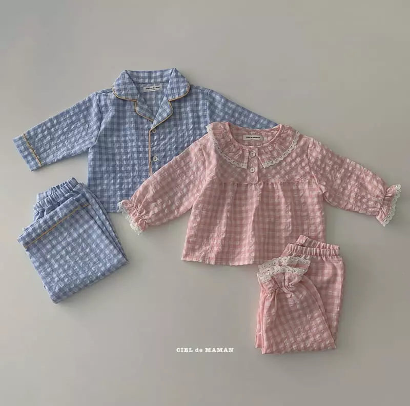 Ciel De Maman - Korean Children Fashion - #minifashionista - Kids Pink Our Spring Pajama  - 3