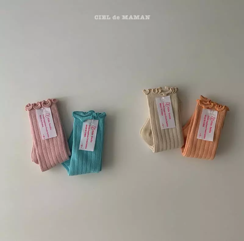 Ciel De Maman - Korean Children Fashion - #todddlerfashion - Rolly Knee Socks [set of 2] - 8