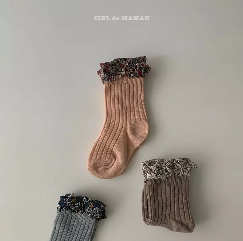 Ciel De Maman - Korean Children Fashion - #todddlerfashion - Blings Socks [set of 3] - 7