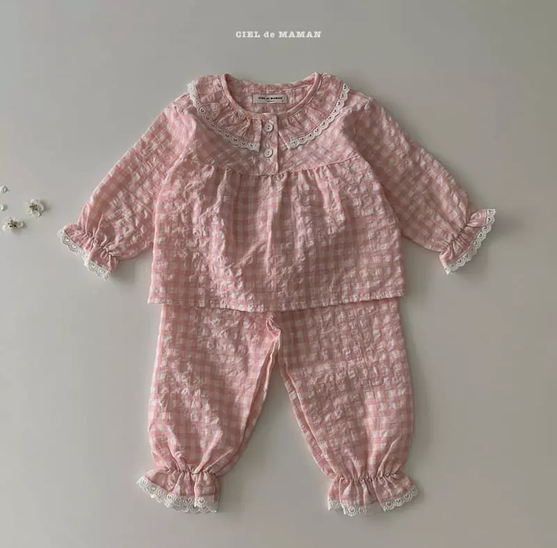 Ciel De Maman - Korean Children Fashion - #toddlerclothing - Kids Blue Our Spring Pajama  - 7