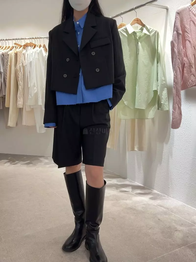 Cocoschon - Korean Women Fashion - #momslook - Burmuda Pants - 2