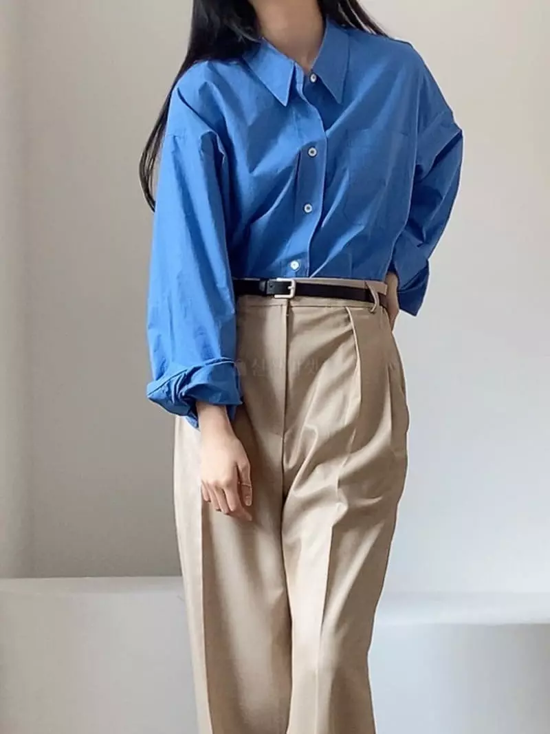 Cocoschon - Korean Women Fashion - #shopsmall - Cutting Shirt - 3
