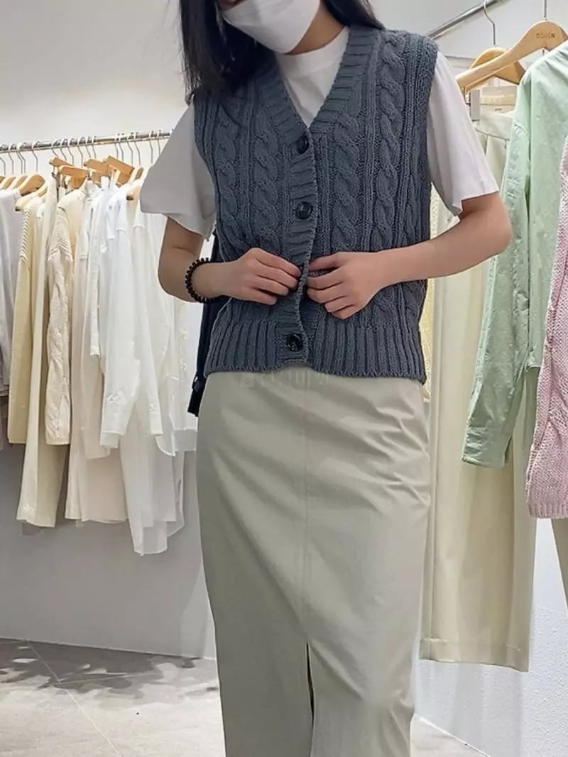 Cocoschon - Korean Women Fashion - #womensfashion - Cotton Vest - 2
