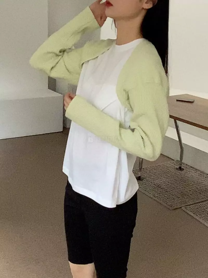 Cocoschon - Korean Women Fashion - #womensfashion - Bolero Cardigan