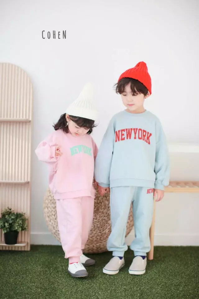 Cohen - Korean Children Fashion - #Kfashion4kids - New York Top Bottom Set