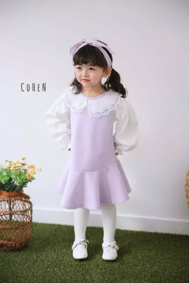 Cohen - Korean Children Fashion - #Kfashion4kids - Cloud Collar One-piece - 9