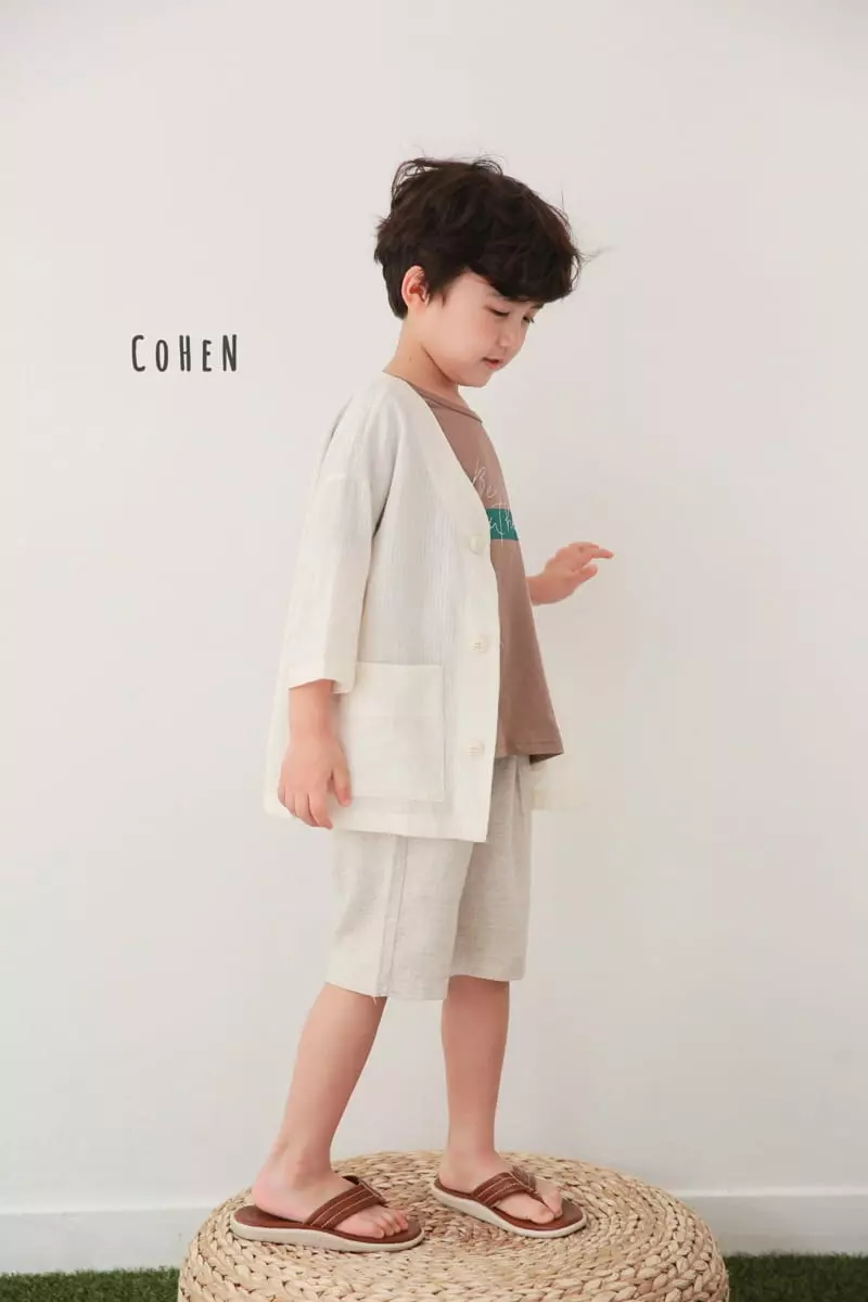 Cohen - Korean Children Fashion - #Kfashion4kids - Linen Cardigan - 11