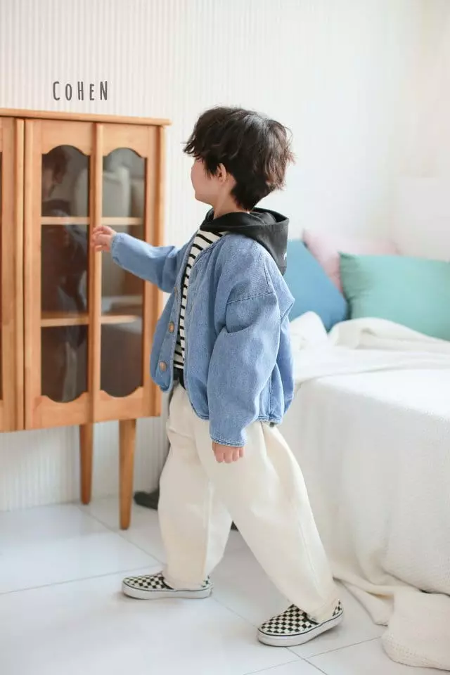 Cohen - Korean Children Fashion - #childofig - Bear Denim Jacket - 5