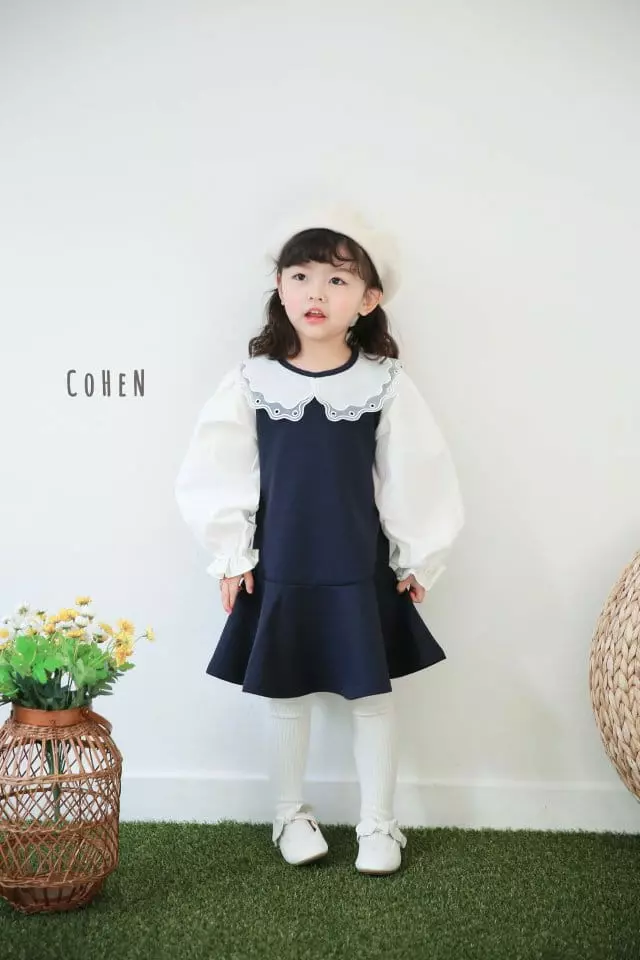 Cohen - Korean Children Fashion - #childofig - Cloud Collar One-piece