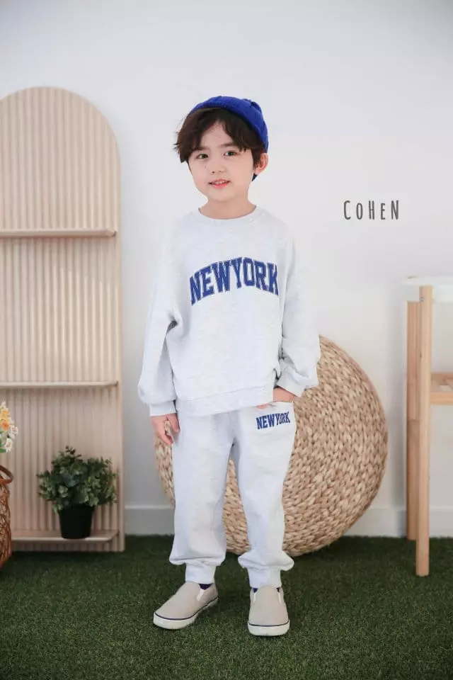 Cohen - Korean Children Fashion - #designkidswear - New York Top Bottom Set - 9