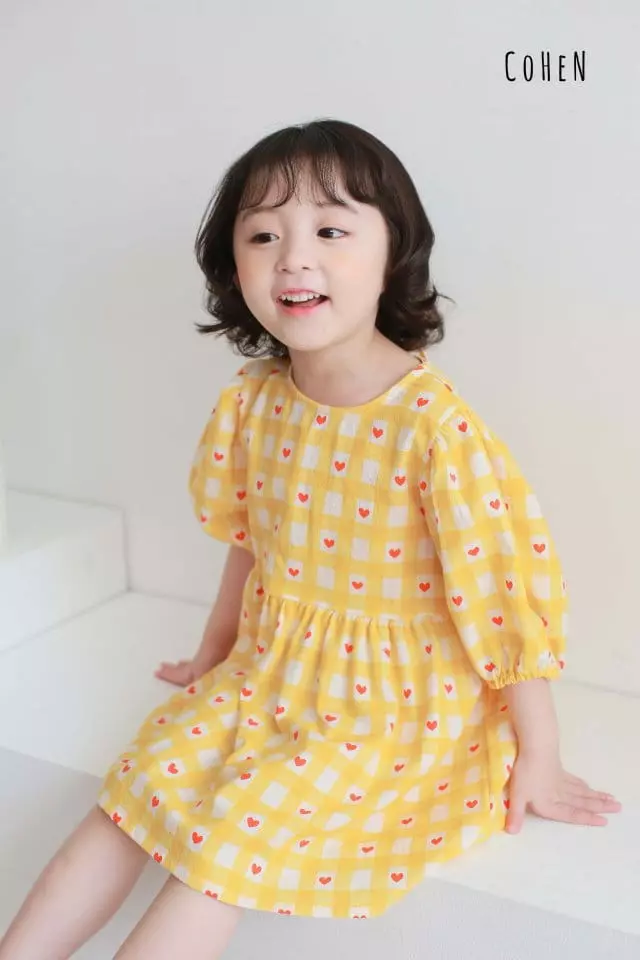 Cohen - Korean Children Fashion - #designkidswear - Heart One-piece