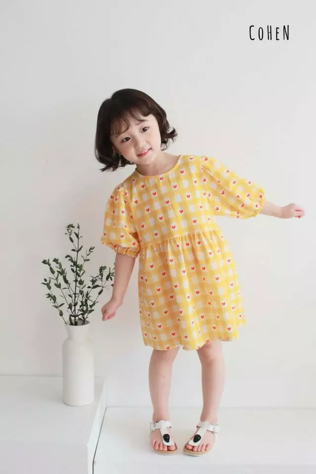 Cohen - Korean Children Fashion - #discoveringself - Heart One-piece - 2