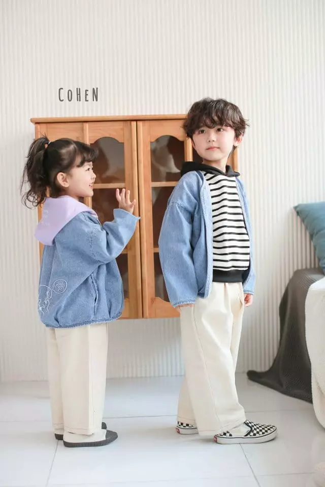 Cohen - Korean Children Fashion - #fashionkids - Bear Denim Jacket - 10
