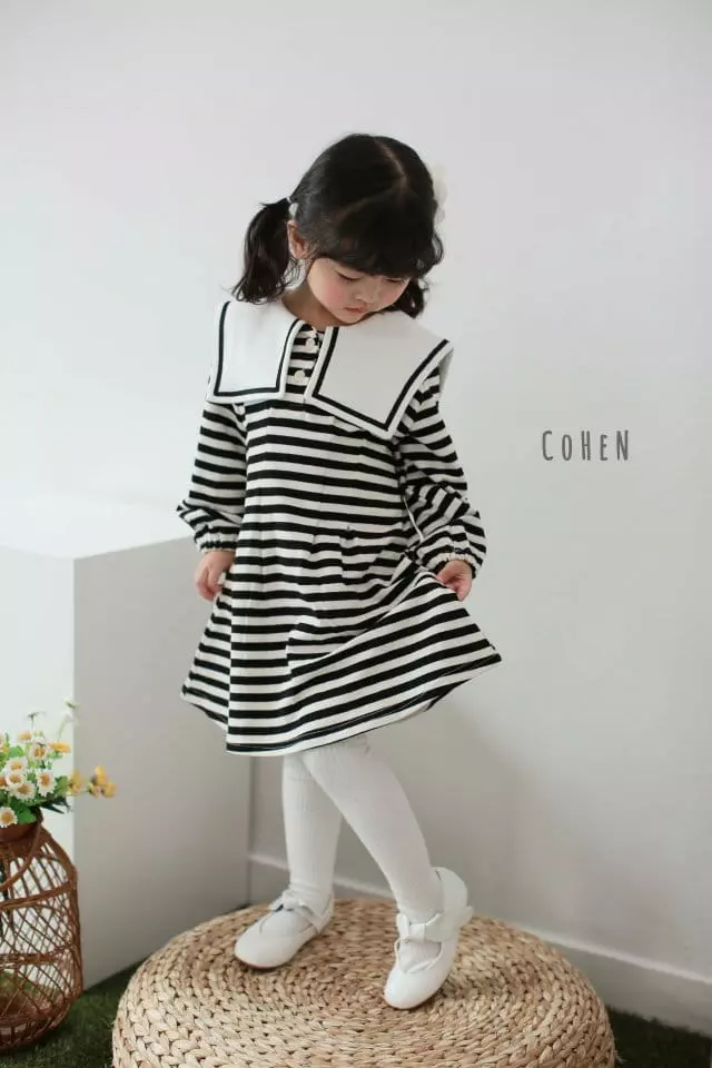 Cohen - Korean Children Fashion - #fashionkids - Stripes Sailor One-piece - 8