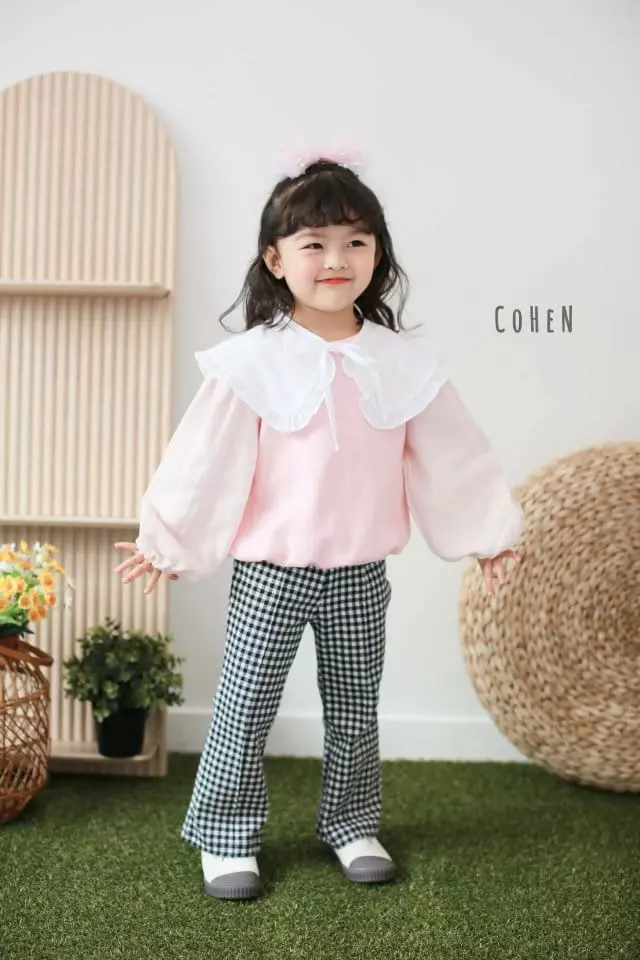Cohen - Korean Children Fashion - #kidsshorts - Bootscut Check Pants