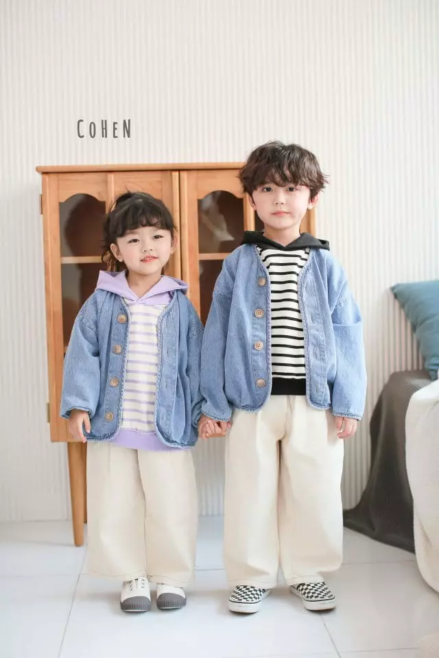 Cohen - Korean Children Fashion - #kidsshorts - Bear Denim Jacket - 11